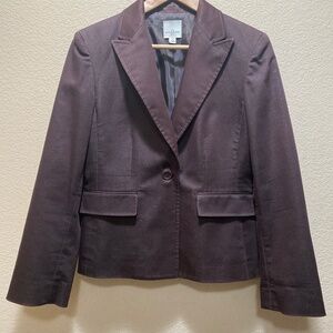 Anne Klein Women’s Blazer – Dark Brown  – size 10